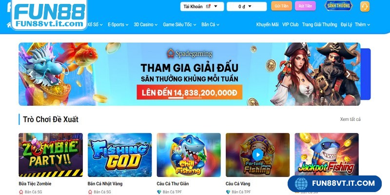 Giới thiệu sản phẩm cá cược hấp dẫn tại FUN88