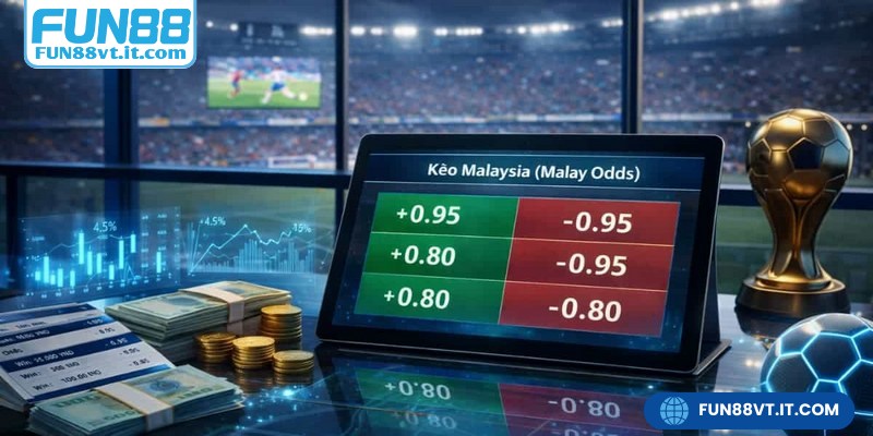 Tỷ Lệ Kèo Malaysia FUN88 – Cách Đọc & Mẹo Chơi Hiệu Quả 6 Tỷ lệ kèo Malaysia FUN88 là hình thức cá cược phổ biến